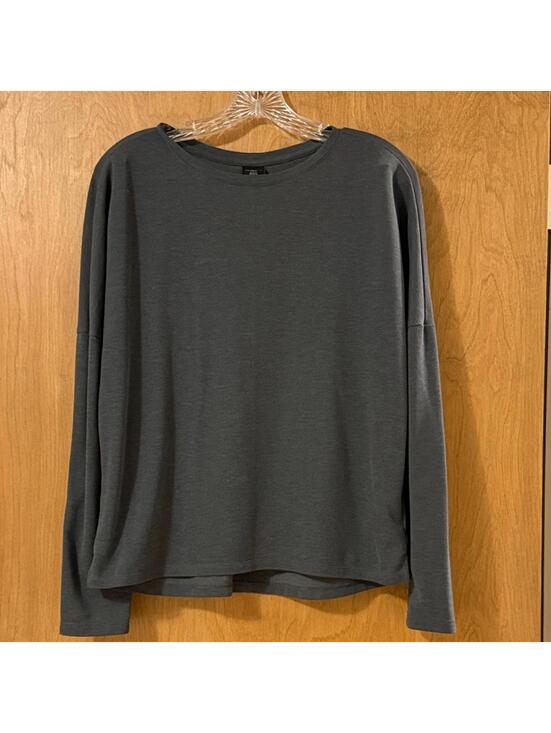 Cooperative Tops - REI Cooperative Long Sleeve Crew Neck Top Charcoal Gray Women's Small